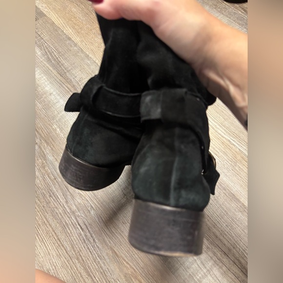 Garnet Hill "Jemma" black suede short boots, size 9.5 - Picture 10 of 12